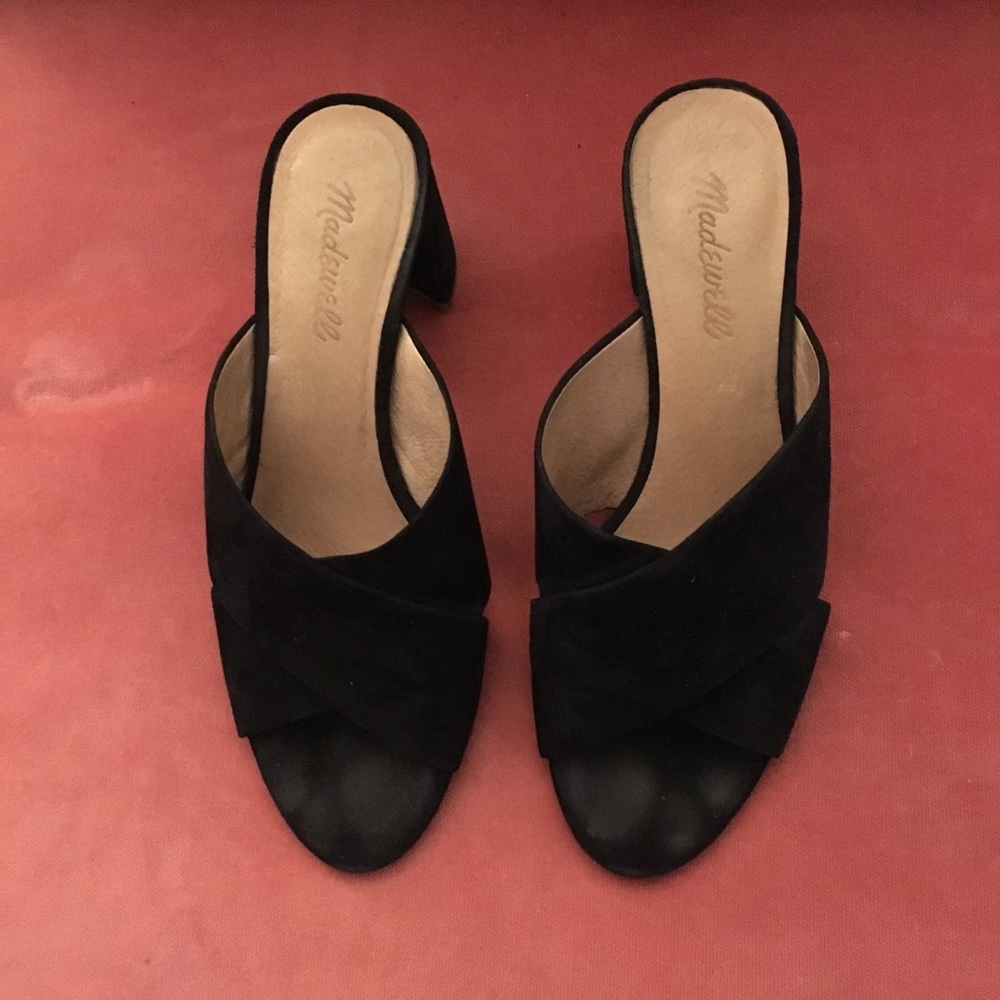 Black, Madewell mules